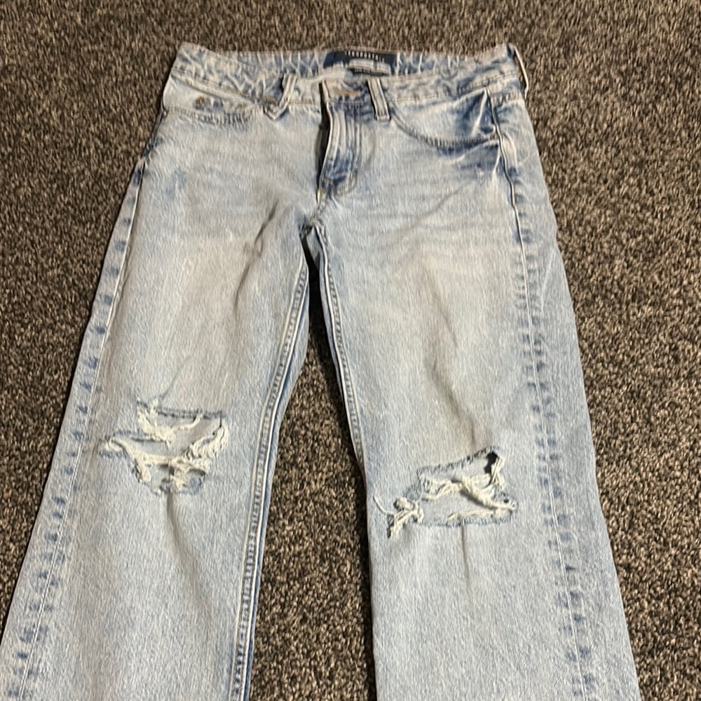 Light Blue Distressed Women Jeans